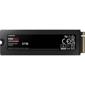 Samsung 990 PRO 2 TB M.2 interne SSD NVMe PCIe 4.0 mit Kühler – High-Speed Speicher für PC Notebook & Gaming